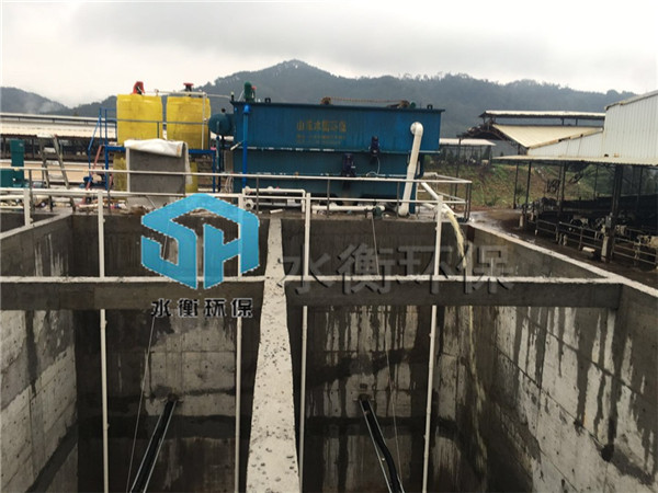 福建省养牛废水处理设备安装现场